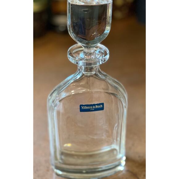 Villeroy & Boch crystal glass liquor whiskey decanter elegant barware RARE - Picture 2 of 10